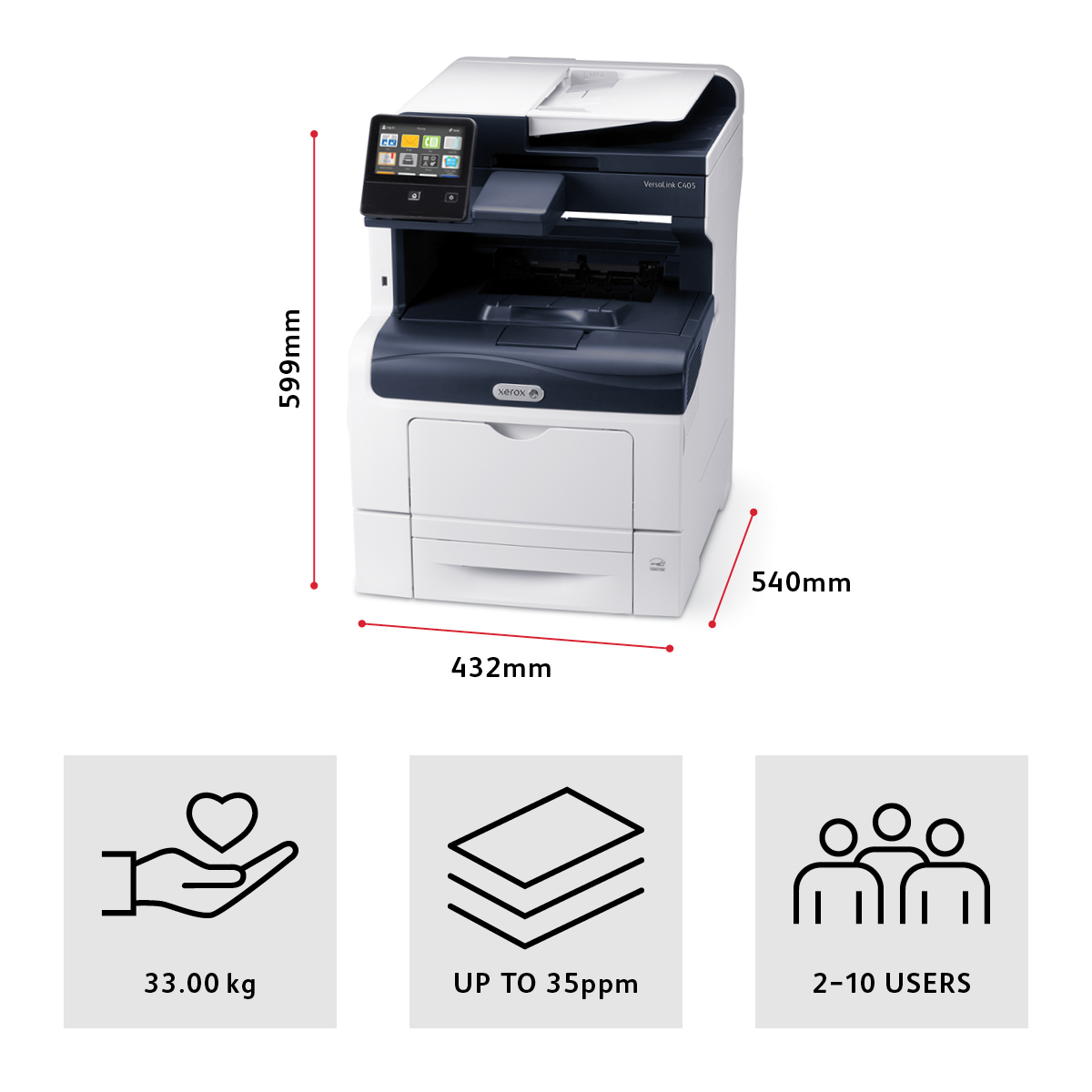 Xerox Versalink C A Ppm Duplex Copy Print Scan Fax Sold Ps