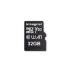 Integral 32GB MICRO SD CARD SDHC UHS-1 U3 CL10 V30 A1 UP TO R-100 MBS