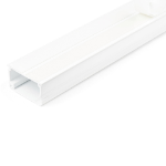 StarTech.com Stevige Zelfklevende Kabelgoot met Deksel, 45mm B x 27mm H 2m L, PVC Draadgoot / Muurlijst voor Netwerk- en Voedingskabels, UL Listed