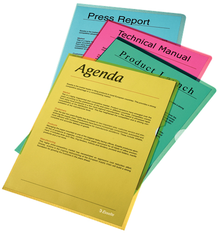 Esselte 54837 folder Polypropylene (PP) Blue A4