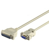 Microconnect DB-9/DB-25 M/F 3m serial cable Grey