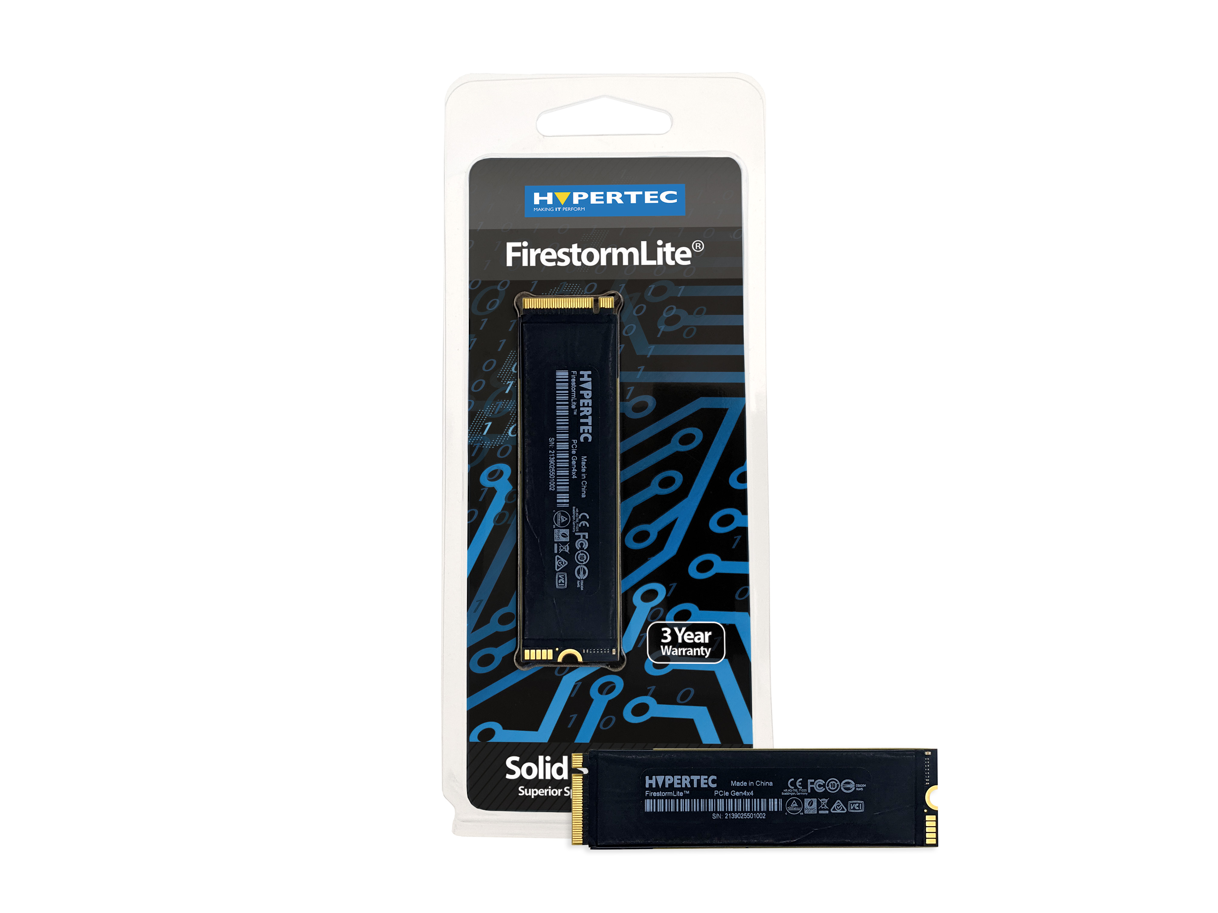 Image of Hypertec FirestormLite2TB M.2 2280 NVMe PCIe Gen 4x4 SSD; 2GB DRAM...