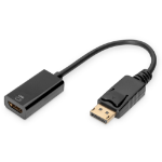 Digitus AK-340415-002-S video kabel adapter 0,2 m DisplayPort HDMI Type A (Standaard) Zwart