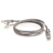 C2G 5m Cat6a Booted Shielded (STP) Network Patch Cable - Grey