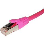 Cablenet 1.5m Cat6a RJ45 Pink S/FTP LSOH 26AWG Snagless Booted Patch Lead