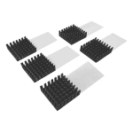 QNAP HS-M2SSD-07 computer cooling system M.2 NVMe SSD Heatsink/Radiator Black 5 pc(s)