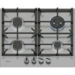 Neff T26CIH8N0 hob Black, Stainless steel Built-in 60 cm Gas 4 zone(s)