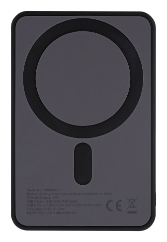 T'nB PBUMAG5 power bank 5000 mAh Wireless charging Black