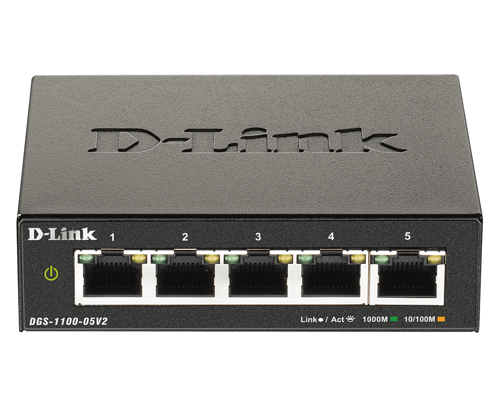 Image of D-Link DGS-1100-05V2 network switch Smart Managed, L2, Gigabit...