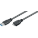 Microconnect USB3.0AB5MICRO USB cable USB 3.2 Gen 1 (3.1 Gen 1) 5 m USB A Micro-USB B Black