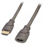 Lindy 0.5m HDMI M/F HDMI cable HDMI Type A (Standard) Black