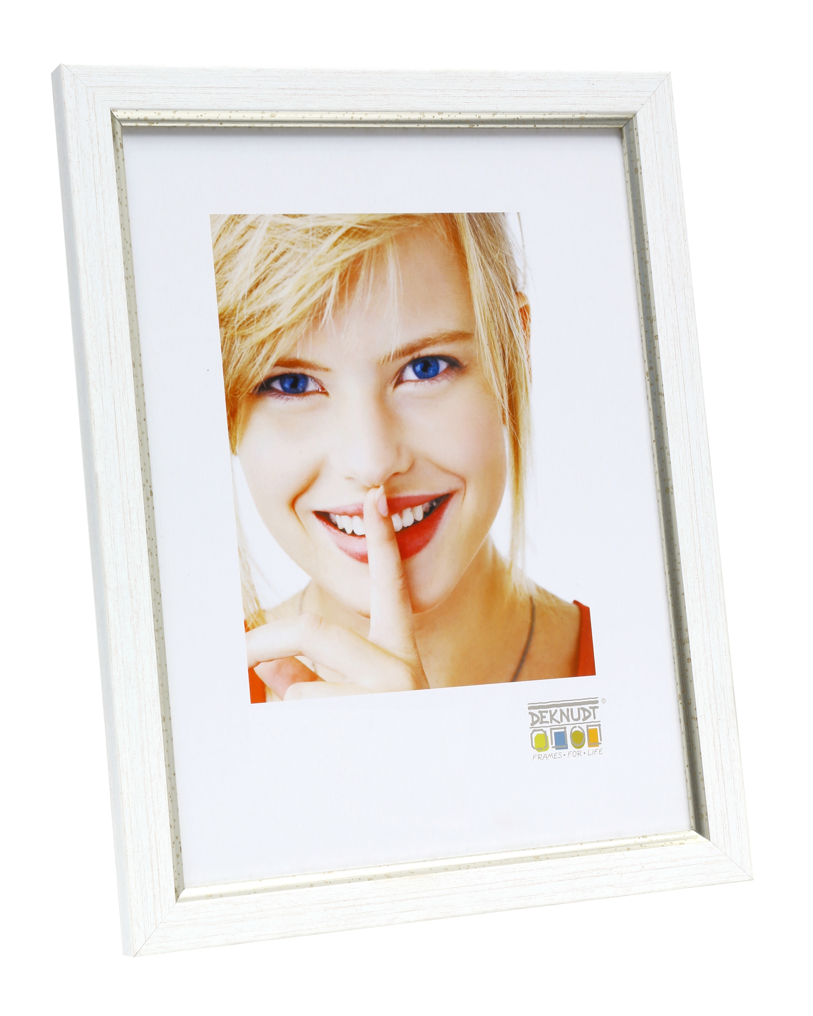 Image of Deknudt S46AF1 - MDF Plastic - Silver White - Single picture frame...