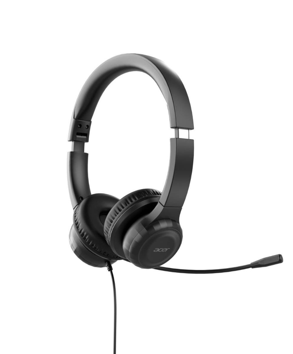 Acer AHW154 Headset Wired Handheld Office/Call center USB Type-A Black