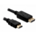 DeLOCK Displayport/HDMI, 1m HDMI Type A (Standard) Black