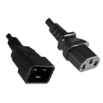 Microconnect C13/C20, 2 m Black C13 coupler C20 coupler