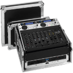 Monacor MR-104DJ Hard case DJ mixer Aluminium Black