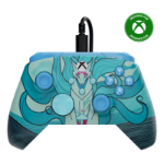 Turtle Beach Rematch Advanced Blue Kitsune Wired Gaming Controller for Xbox and PC – Powered Glow, Remappable Buttons, Hall-Effect Hair Triggers, 8ft Cable, Officially Licensed by Xbox