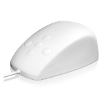 ICY BOX Keysonic (KSM-3020M-W) Waterproof Silicone Mouse IP68 Dust Proof Buttons for Scrolling White