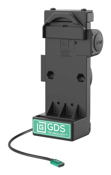 EU Product - s GDS Uni-Conn Spring Loaded Charging Dock - 2-Hole AMPS Pattern - USB-C Connector - Screw-Set thumbnail