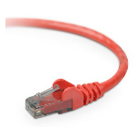 Belkin CAT6 Snagless 100 ft networking cable Red 1200" (30.5 m)