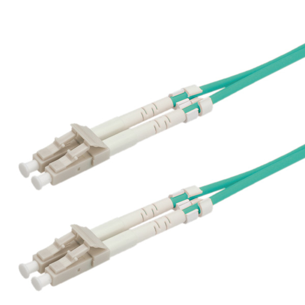Value Fibre Optic Jumper Cable, 50/125µm, LC/LC, OM3, turquoise 20 m fiberoptikkablar Turkos