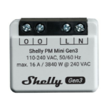 Shelly PM Mini Gen3 Smart switch 1P Grey