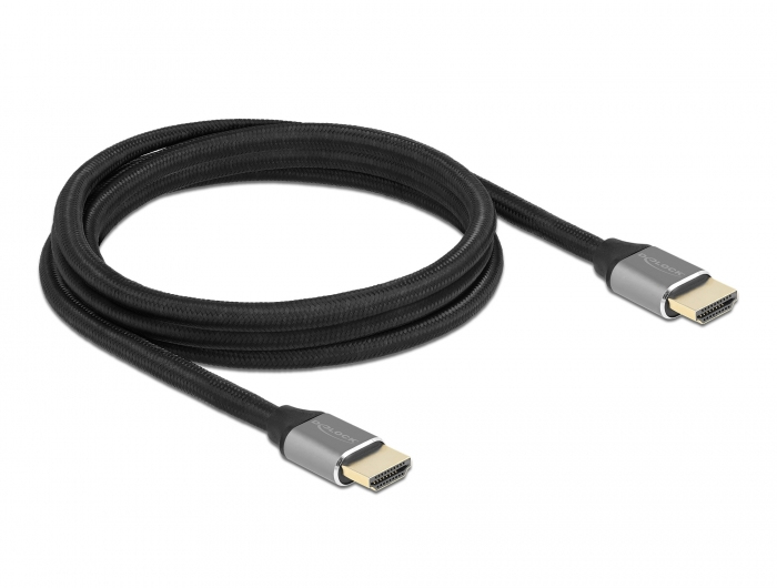 Image of DeLOCK 83996 HDMI cable 2 m HDMI Type A (Standard) Black, Grey