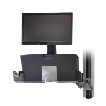 Ergotron StyleView Sit-Stand Combo Arm with Worksurface flat panel bureau steun 61 cm (24") Muur