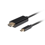 Lanberg CA-CMHD-10CU-0005-BK video cable adapter 0.5 m USB Type-C HDMI Black