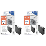 Peach 318851 inktcartridge 2 stuk(s) Zwart