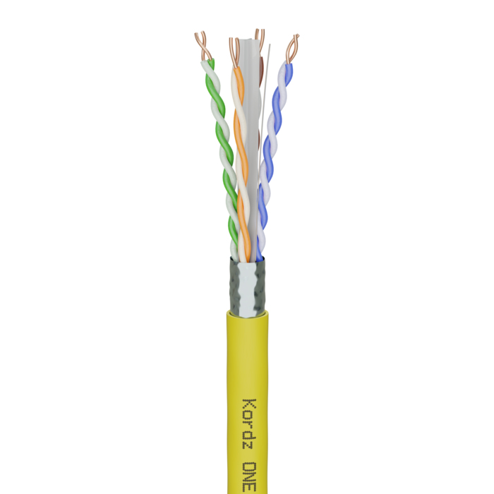 Kordz K13602-152M-YL networking cable Yellow Cat6a F/UTP (FTP)