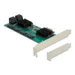 DeLOCK 8 port SATA PCI Express x1 Card - Low Profile Form Factor