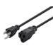 Monoprice 5298 power cable Black 11.8" (0.3 m) NEMA 5-15P NEMA 5-15R