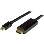 StarTech.com MDP2HDMM2MB video cable adapter 78.7" (2 m) Mini DisplayPort HDMI Type A (Standard) Black