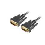 Sharkoon DVI-D/DVI-D (18+1), 1m DVI cable Black