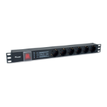 Equip 6-Outlet German Power Distribution Unit, with Surge Protection, Integrated line fitler