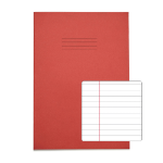 Rhino A4 Exercise Book 32 Page Red F8M (Pack of 100)