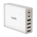 Maplin 6 Port USB Charging Station 65W 2x USB-C PD QC3.0 4x USB-A 1.5m Cable