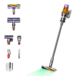 Dyson V12 Detect Slim Absolute 2-in-1 stick vacuum Battery Dry Bagless 0.35 L 545 W Nickel, Yellow