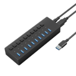 4XEM 4XH710 interface hub USB 3.2 Gen 1 (3.1 Gen 1) Type-B 5000 Mbit/s Gray