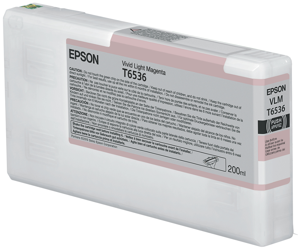 Image of Epson C13T653600/T6536 Ink cartridge light magenta 200ml for Epson...