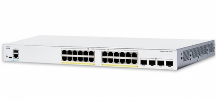 Cisco Catalyst 1300-24XTS - Switch - L3 - smart - 12 x 10 Gigabit Ethernet + 12 x 10 Gigabit SFP+ - rack-mountable