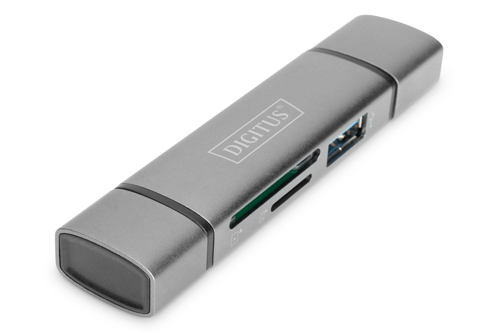 Image of Digitus Dual Card Reader Hub USB-C / USB 3.0, OTG