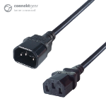 CONNEkT Gear 3m Mains Extension Power Cable C14 Plug to C13 Socket