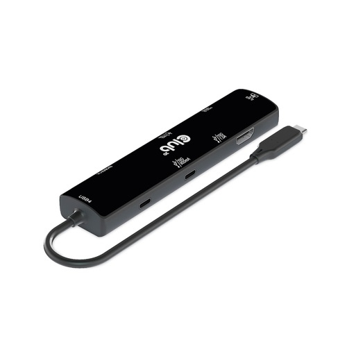 CLUB3D USB4™ Gen3x2 Type-C. 6-in-1 Hub with HDMI™ 8K60Hz or 4K120Hz. 2
