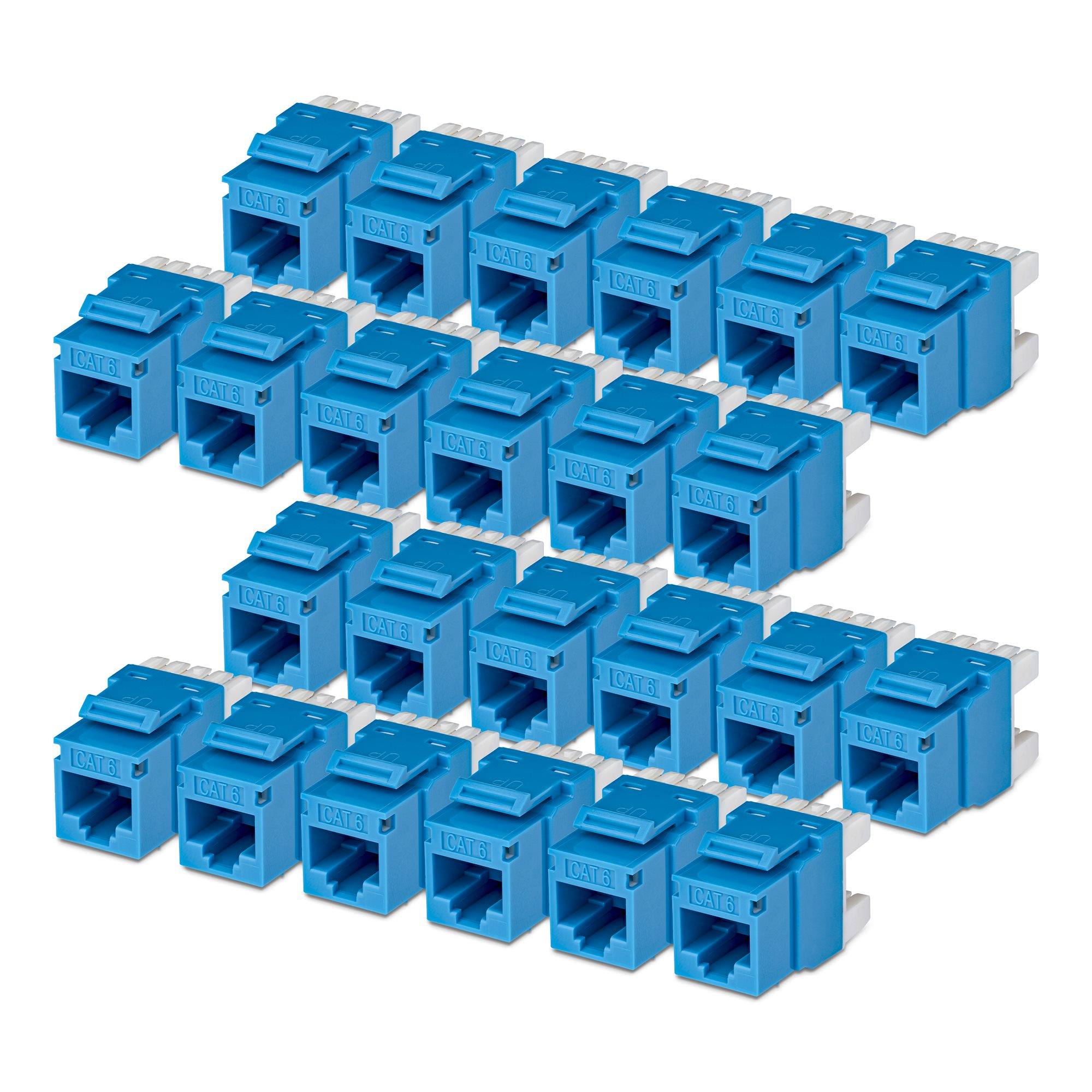 StarTech.com Cat6 Keystone Jack. 24-Pack RJ45 Ethernet Keystone Jacks.