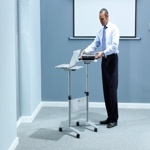 Nobo Multimedia Projection Trolley - Twin Platform