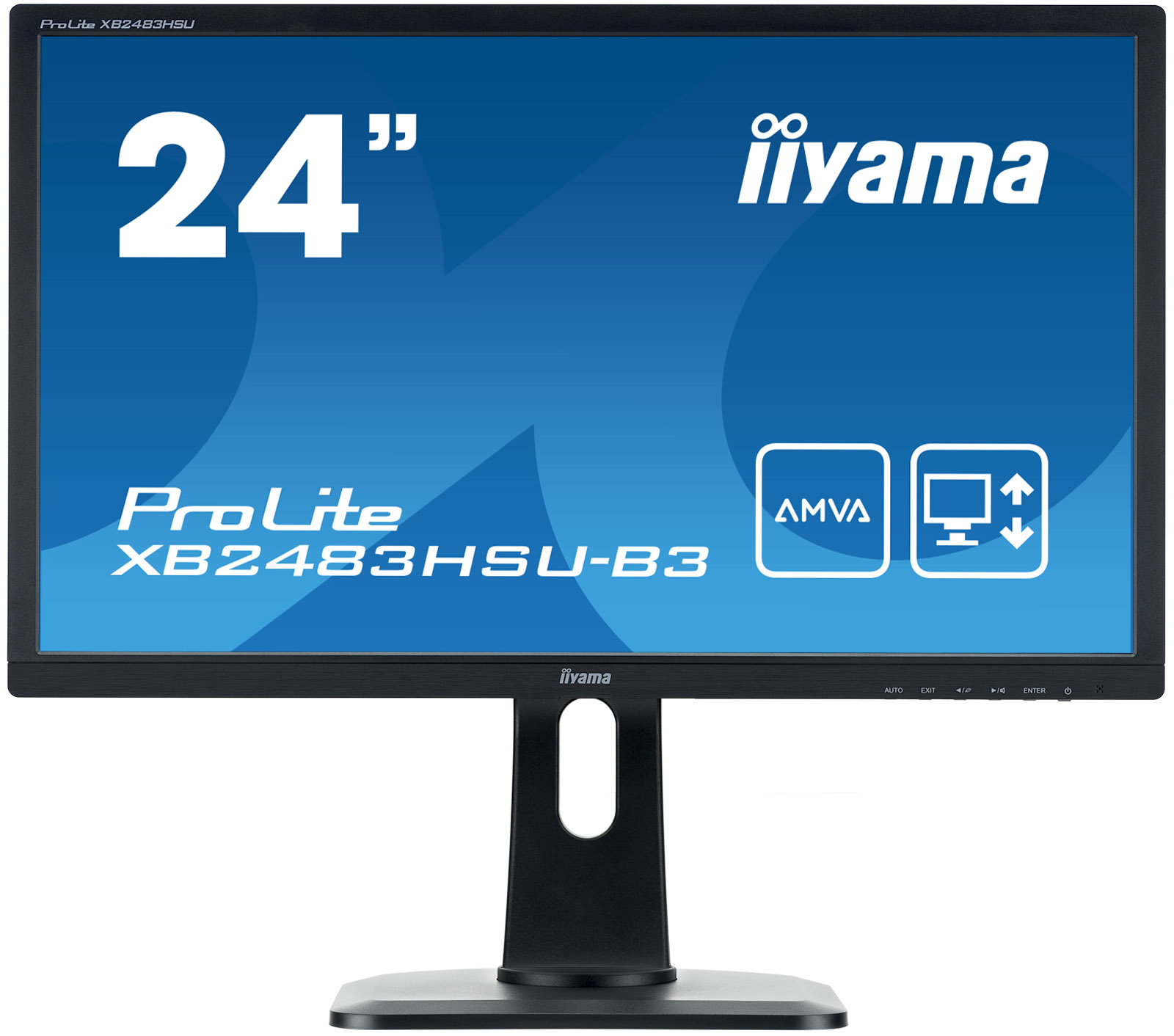Image of iiyama ProLite XB2483HSU-B3 LED display 60.5 cm (23.8") 1920 x...