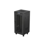 Lanberg FF01-6624-23BL rack 24U Vrijstaande rek Zwart
