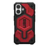 Urban Armor Gear Monarch Pro Apple iPhone 16 (6.1') Rugged Case - Crimson (114458119494), 25ft. Drop Protection (7.6M), Built-in Magnet for MagSafe